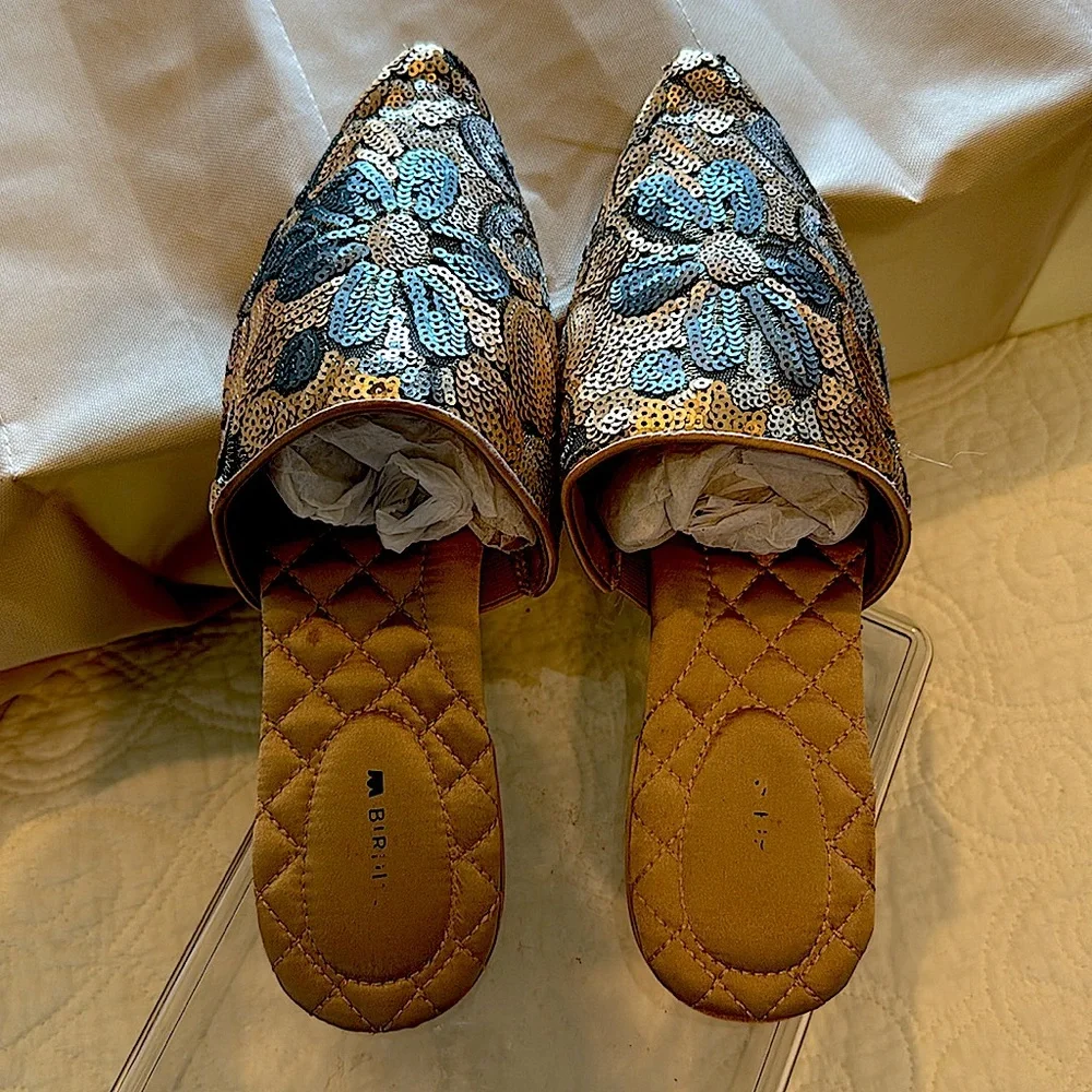 Birdies Dove -Blue and Gold Sequins - Picture 3 of 4